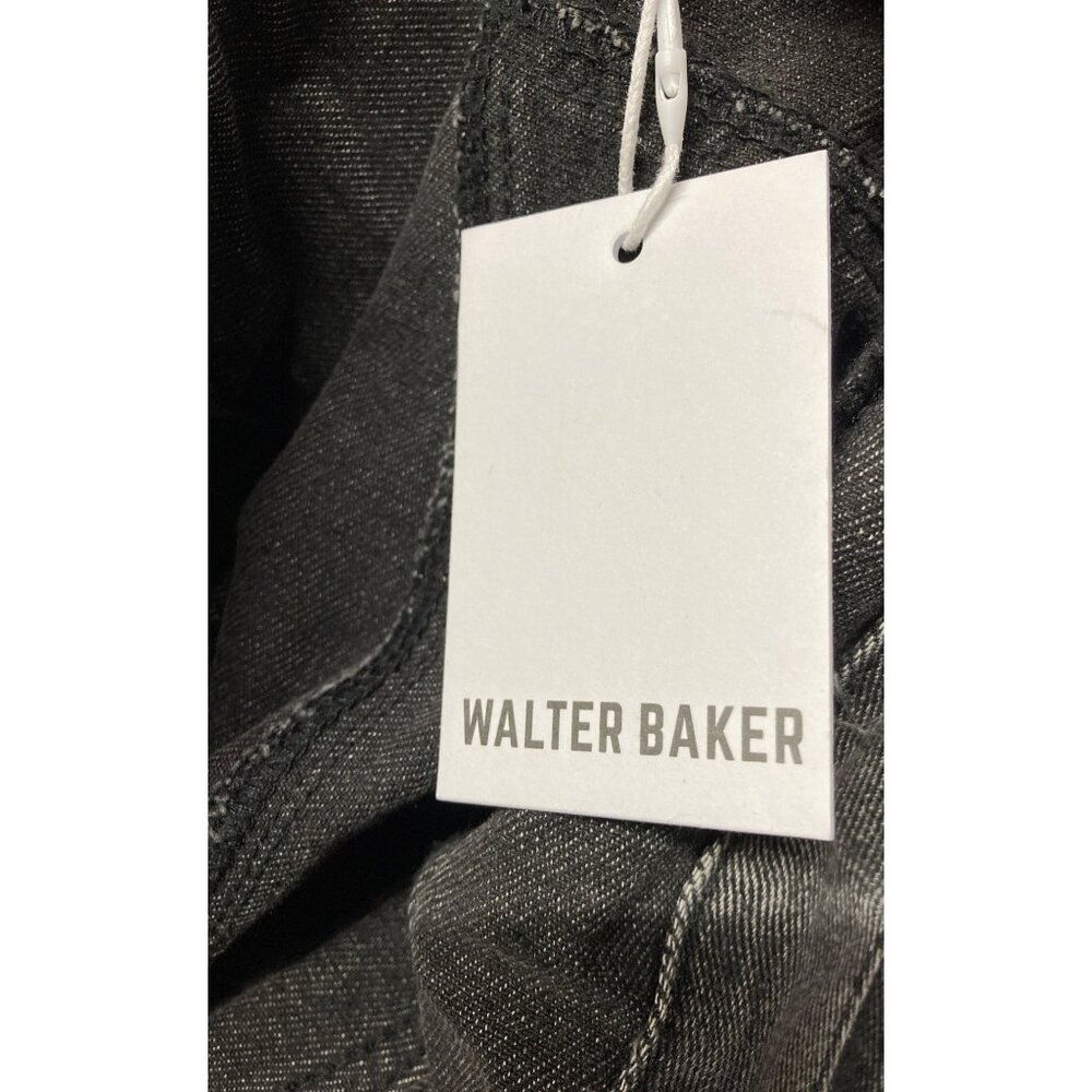 Walter Baker Cropped Denim Jacket - Tressa Cotton Grey Wash, Size Small - Picture 6 of 6